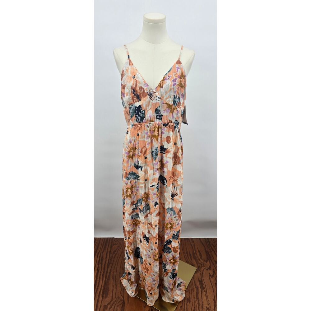 Rip Curl Island Girl Super Bloom Maxi Nwt Coastal Romantic Boho Tropical Cottage